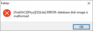 » SQLite: database disk image is malformed - Hotline Blog: Office ...