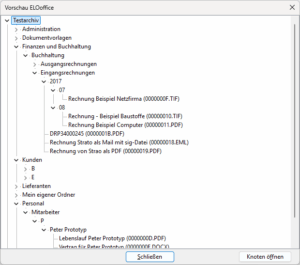 Importvorschau aus ELOoffice in das neue DMS